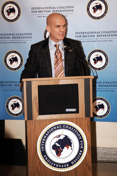 4.	Mr. Steven Grasse, ICBR's founder, discusses the think tank's position at their recent press conference, held at Philadelphia's National Constitution Center.